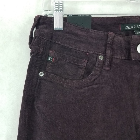 NEW Dear John Size 28 Gisele High Waisted Skinny Jeans Pants in Burgundy NWT $74 - Picture 6 of 13